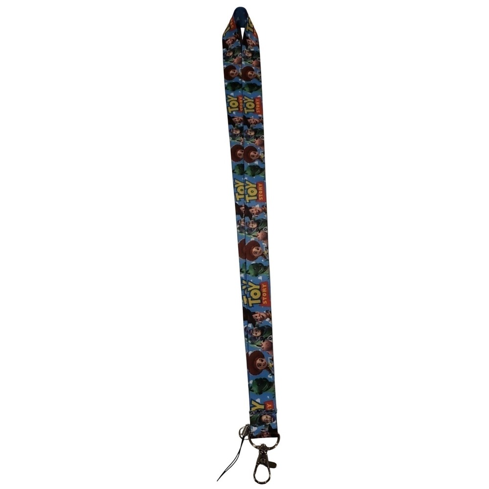 Disney Toy Story Neck Lanyard Pin Trading ID Holder Woody Buzz Blue 053